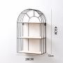 Decorative black shelf - height 45 cm