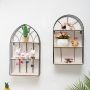 Decorative black shelf - height 45 cm