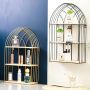 Decorative black shelf - height 48 cm