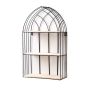 Decorative black shelf - height 48 cm