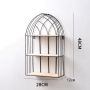 Decorative black shelf - height 48 cm