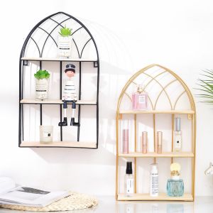 Decorative black shelf - height 48 cm