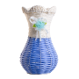 Decorative braided vase