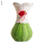 Decorative braided vase