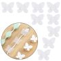 Decorative cable holder 9 pcs. - transparent butterfly