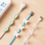 Decorative cable holder 9 pcs. - transparent butterfly