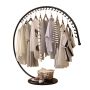 Decorative clothes hanger - black