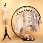 Decorative clothes hanger - black