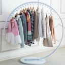 Decorative clothes hanger- white
