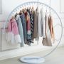 Decorative clothes hanger- white