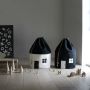 Decorative container for toys - black