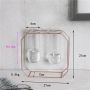 Decorative double vase - Rose Gold, height 21 cm