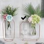 Decorative double vase - Rose Gold, height 21 cm