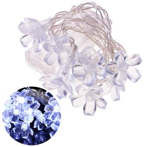 Decorative flower-shaped lamps - white