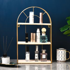 Decorative gold shelf - 45 cm high