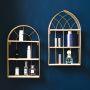 Decorative gold shelf - height 48 cm