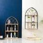 Decorative gold shelf - height 48 cm