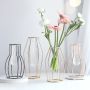 Decorative gold vase, height 17.5 cm