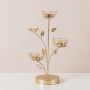 Decorative golden candlestick - three baskets