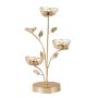 Decorative golden candlestick - three baskets