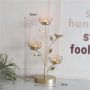Decorative golden candlestick - three baskets