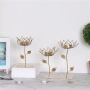 Decorative golden candlestick - three tulips