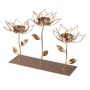 Decorative golden candlestick - three tulips