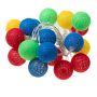 Decorative lamps cotton balls - multicolored