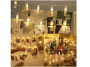 Decorative LED chain in the form of photo clips - warm white light