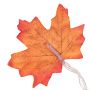 Decorative LED lamps in the shape of a maple leaf - red