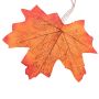 Decorative LED lamps in the shape of a maple leaf - red