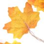 Decorative LED lamps in the shape of a maple leaf - yellow