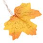 Decorative LED lamps in the shape of a maple leaf - yellow