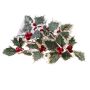 Decorative LED lamps with a branch of holly