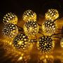 Decorative LED lights - a bright golden ball