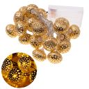 Decorative LED lights - a bright golden ball