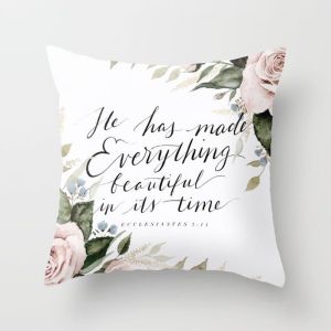 Decorative pillowcase with flowers - pattern XI