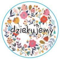Decorative round stickers Thank you 500pcs - bulk flowers