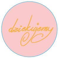 Decorative round stickers Thank you 500pcs - golden inscription