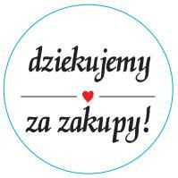 Decorative round stickers Thank you for shopping 500pcs - black string