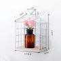 Decorative shelf in the shape of a house 15.5x10cm - white