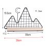 Decorative shelf - top, black