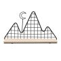 Decorative shelf - top, black