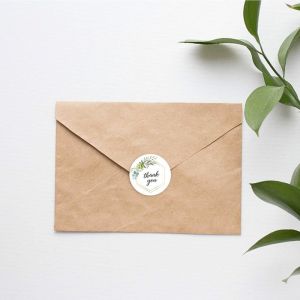Decorative Thank You stickers - pattern 2