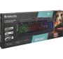 DEFENDER KLAWIATURA GAMINGOWA MEMBRANOWA WEREWOLF GK-120DL PODŚWIETLENIE RGB 45124