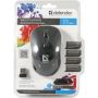 DEFENDER MYSZ BEZPRZEWODOWA DACOTA MS-155 RF CZARNA IR-LASER 2000DPI 4P 52155