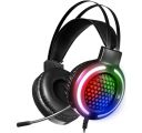 DEFENDER SŁUCHAWKI NAUSZNE Z MIKROFONEM PYRO PODŚWIETLENIE RGB 64590