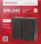 Defender SPK-240 Black Wired 6 W