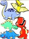 Dekoracja ścienna 3D - Dinozaury