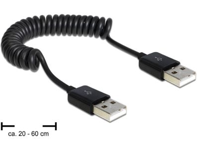 DeLOCK 83239 USB cable 0.6 m USB 2.0 USB A Black